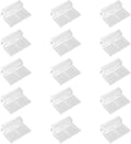 15 Pcs Rimless Aquarium Lid Clips for 5-6mm Glass, Clear Acrylic Aquarium Cover Support Clamps for Fish Tank Lid Holder, Plastic Tank Top Clips for Glass Canopy or Piscine Hoods and Covers
