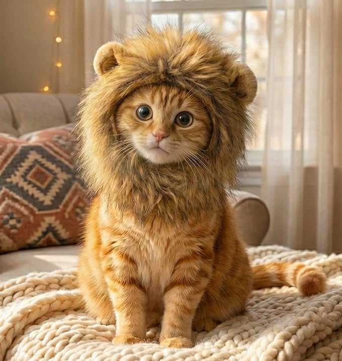 Lion Mane Costume for Cats