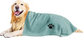 Microfiber Dog Towels for Drying Dogs, Super Absorbent and Soft Pet Grooming Towel, 40 Inch X 23.6 Inch, Perfect for Large, Medium or Small Dogs, Lake Blue