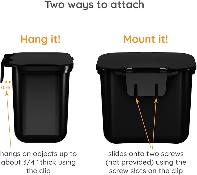 Hanging Wastebasket for Trash