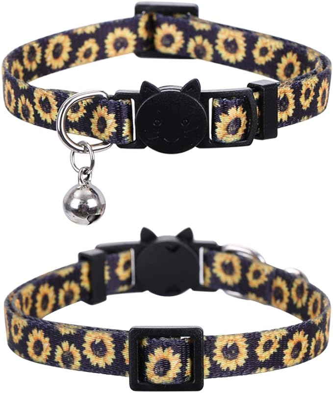 3 Pack/Set Thanksgiving Day Cat Collar Breakaway Bell Fall Autumn for Kitty Adjustable Safety