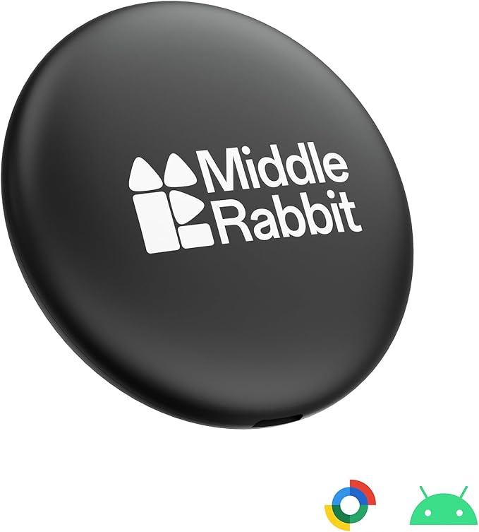 Dog GPS Tracker Tag for Android, Pet Tracker for Dogs | No Subscription, Works with Google Find My Device | Android AirTag Alternative for Dog Collars & Pets