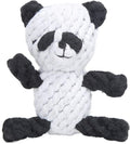 Pet Cotton Rope Biting Chewing Molar Toy, Cartoon Animal Shape & Pure Manual Weaving, Dog Rope Toys with Strong and Hard, Grind and Clean Teeth, Relieve Pressure (Panda)