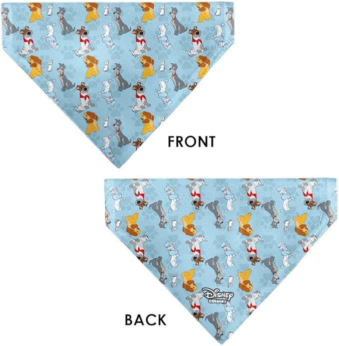 Disney Pet Bandana Disney Dogs Group Collage Paws Blues Slip On Collar Bandana Only