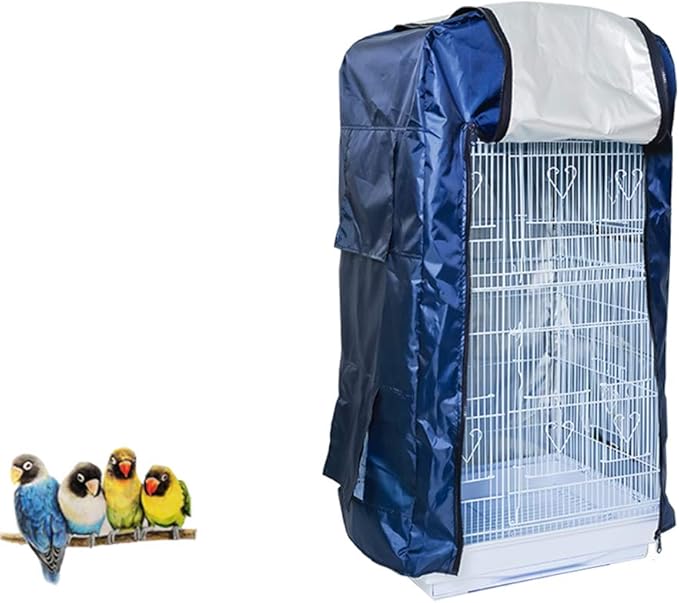 QBLEEV Bird Cage Covers, Large Birdcage Cover, Warm Windproof Waterproof Shell Shield for Square Cage Crate