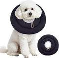 IDOMIK Dog Recovery Collar, Waterproof Soft Dog Cone After Surgery, Comfy Protective Elizabethan Collar Alternative for Dogs Cats, Adjustable Pet Neck Donut Cone Anti-Licking Biting Wounds,Grey,M
