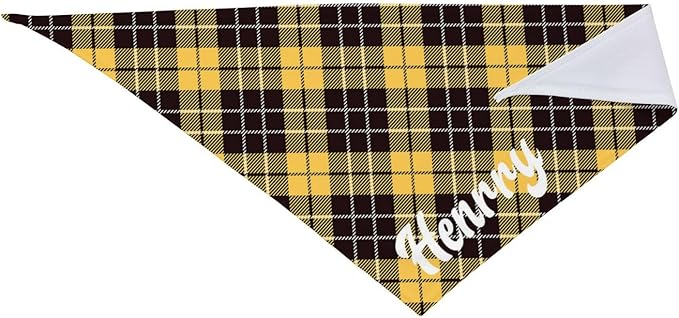 Custom Pet Scarf Personalized Dog Bandana with Name Personalized Add Your Text Bibs Triangle Head Scarfs Gift for Small Medium Large Dogs Cats Baby Puppy Pets Accessories