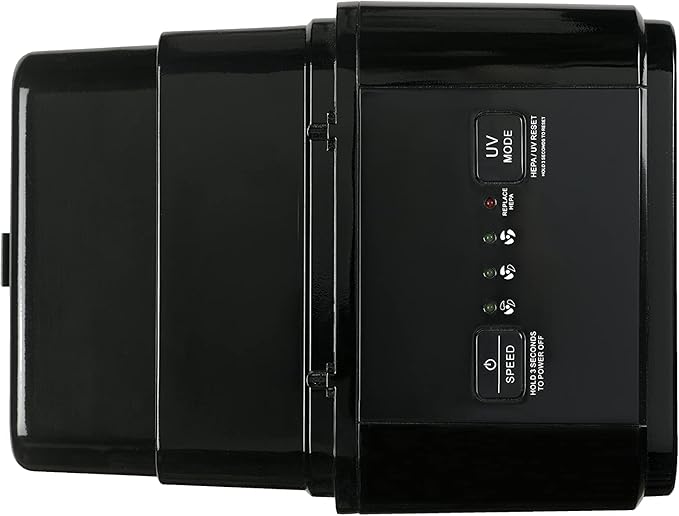 GermGuardian 5-In-1 HEPA Air Purifier for Home, Pet Air Purifier with HEPA Air Filter & UV-C Light, AC4300BPTCA, 743 Sq. Ft., 22'' Tower, Black