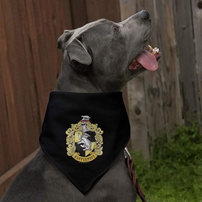 GRAPHICS & MORE Harry Potter Hufflepuff Painted Crest Dog Pet Bandana