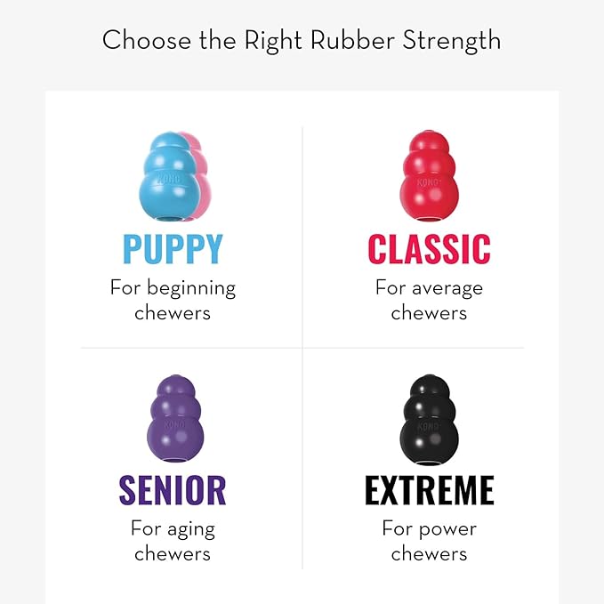 KONG - Puppy Toy Natural Teething Rubber - Fun to Chew, Chase and Fetch - for Medium Puppies - Pink (Pack of 2)