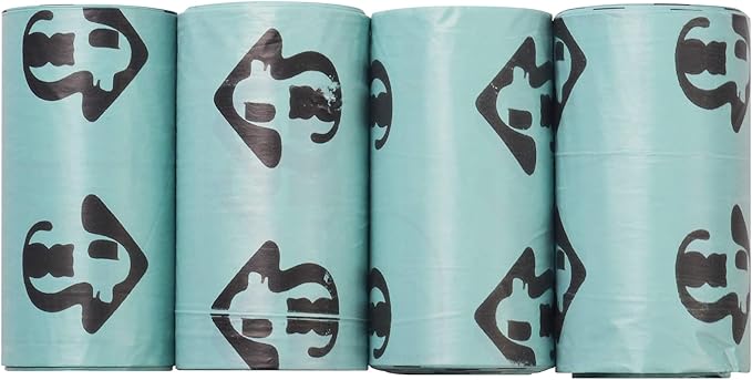 60 Count Cat Litter Waste Poop Bags Scented for Cat Litter Scoop, Cat Litter Clump & Poop Bags, Cat Litter Poop Clump, Super Thick, Durable, Easy Clean Up Litter Pan Bags for Pet Cats, Green