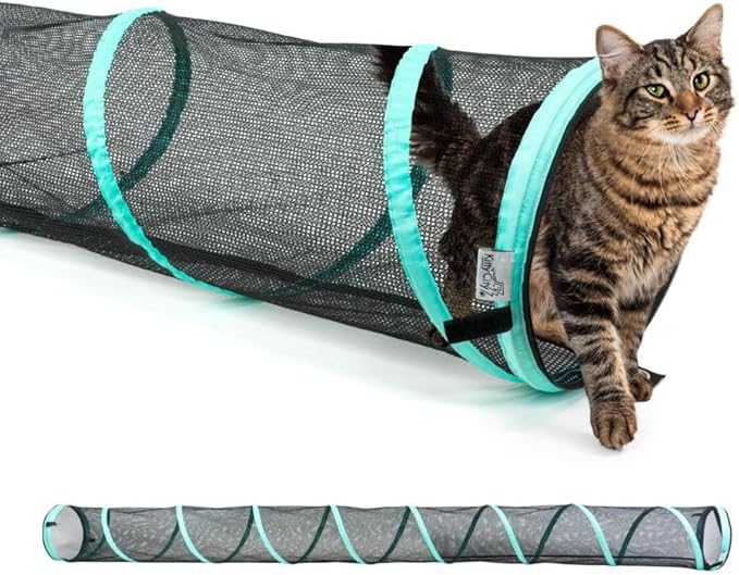 Kitty City Outdoor Catio Furniture and Play Kits for Cats, 10' Tunnel/Medium