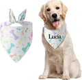 Personalized Dog Bandana Easter Custom Pet Scarf with Embroidered Name Pet Custom Accessories for Small Medium Large Dogs Cats Pets Birthday Gift