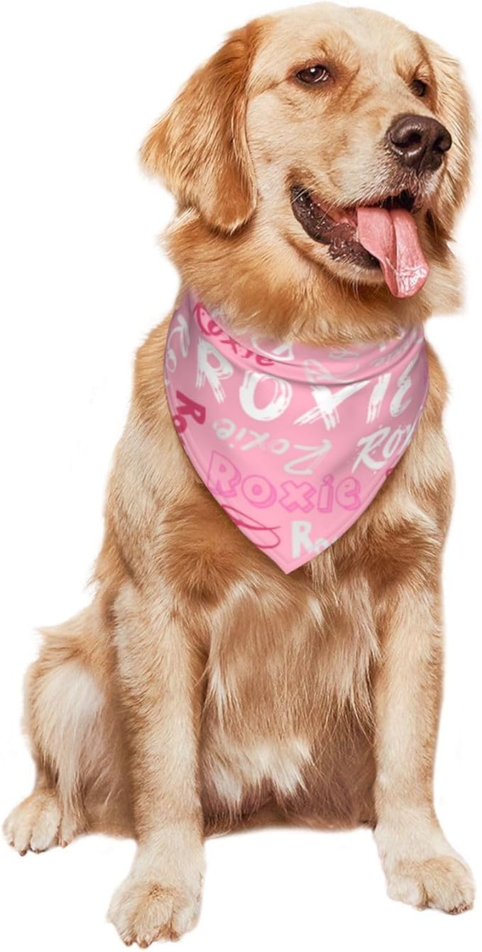 Custom Pet Scarf Personalized Dog Bandana with Name Personalized Add Your Text Bibs Triangle Head Scarfs Gift for Small Medium Large Dogs Cats Baby Puppy Pets Accessories