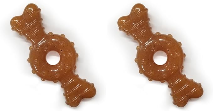 Nylabone Power Chew Ring Bone Chew Toy, Dog Toys for Aggressive Chewers, Flavor Medley, X-Small - Up to 15 lbs. (Pack of 2)