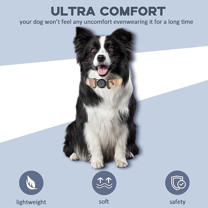 GPS Tracker for Dogs, Mini GPS Pet Tracker with Silicone Cover, IPX8 Waterproof GPS Tracker for Kids,No Monthly Fee,Work with Apple Find My(iOS Only),Smart Tracker for Dogs Finder Tracker Pets-Black-5