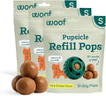 WOOF Pupsicle Refill Pops, Delicious Long Lasting Dog Treats, Pre-Made Pupsicle Refills for Dogs, Wholesome Ingredients, Low-Mess Chicken Pet Treats - Small Pops - 10 Count - 3 Pack