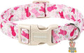 DOGWONG Easter Dog Collar, Cute Pink Easter Bunny Pet Collar Durable Holiday Girl Boy Adjustable Cotton Dog Collars for Puppy Small Dogs,XS Visit The Elegant Little Tail Store