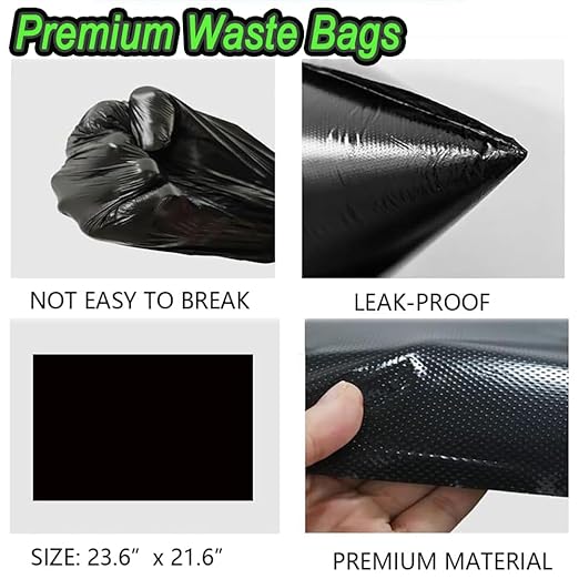 Dog Poop Trash Can Outside 20L with Waste Bags Outdoor Dog Poop Trash Can for Backyard with Lid Odorless Waterproof Foot Pedal and Removable Inner Bucket