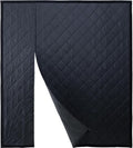 Reversible Wide Magnetic Thermal Insulated Door Curtain for Winter,Thicken Polyester Fiberfill & Heavy Duty Oxford Cloth,Temporary Window Insulation Cover Curtain for French Sliding Door,62”x81”