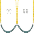 Sunnyglade 2PCS Swings Seats Heavy Duty with 66" Chain, Playground Swing Set Accessories Replacement with Snap Hooks, Support 250lb (2, Green)