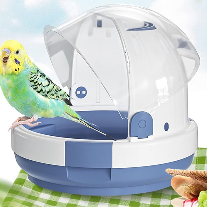 Portable Clear Bird Parrots Transport Cage Window Carrier Bag Breathable Bird Carrier Travel Bag