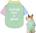 Custom Dog Shirt,Personalized Pet Apparel with Name Text Photo Image,Lightweight Breathable Puppy Kitten Cotton Vest for Small Medium Large Dogs Cats,Puppy Gift (Dopamine Green, XX-Large)