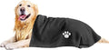 Microfiber Dog Towels for Drying Dogs, Super Absorbent and Soft Pet Towel, 40 Inch X 23.6 Inch, Perfect Dog Shower & Bath Supplies for Large, Medium or Small Dogs, Black