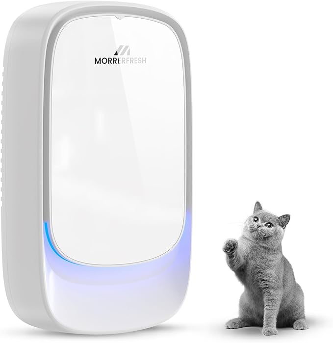 Air Ionizers, Plug in Negative Ion Air Purifier, Pet Odor Eliminator for Dogs/Cats, Ozone Free Quiet Air Freshener for Small Spaces/Cat Litter Room, Kitchen, Smoke Dust, Mini Air Cleaner