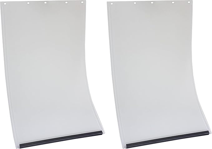 Large Replacement Dog Door Non PVC Flap Fits PetSafe PAC11-11039 - Measures 10 1/8" x 16 7/8" Longer Lasting, Most Energy Efficient, Less Shrinkage, BPA Free (Pack of 2)