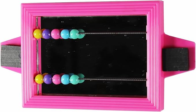 Penn-Plax Bird Life - Mirror with Beads Toy | Easy to Attach to Any Bird Cage | Keep Your Birds Entertained and Stimulated (BA507)