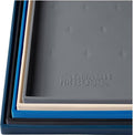 Leash Boss Raised-Edge Silicone Dog Food Mat - Waterproof Pet Mat for Dog Food & Water Bowls - Non-Slip Pet Placemat - Dishwasher-Safe Silicone Tray - 25 x 17 in, Gray