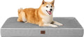 EHEYCIGA Waterproof Dog Bed Orthopedic 35"x23", Memory Foam Pet Bed for Larged Size Dogs, Washable Pet Mat with Removable Cover, Grey