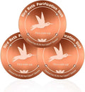 3PCS Pure Copper Bird Bath Purification Disk - 4" Diameter, 0.6mm Thick, Reinforced with Four-Point Support, Universal Fit for Outdoor Birdbath & Bowl