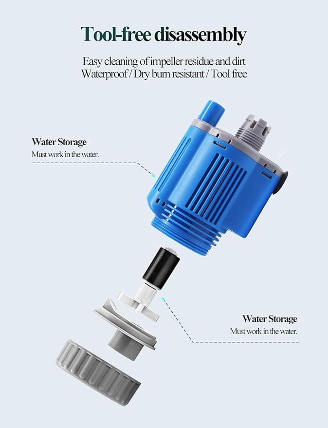 UPETTOOLS Aquarium Gravel Cleaner - Electric Automatic Removable Vacuum Water Changer Sand Algae Cleaner Filter Changer 110V/28W