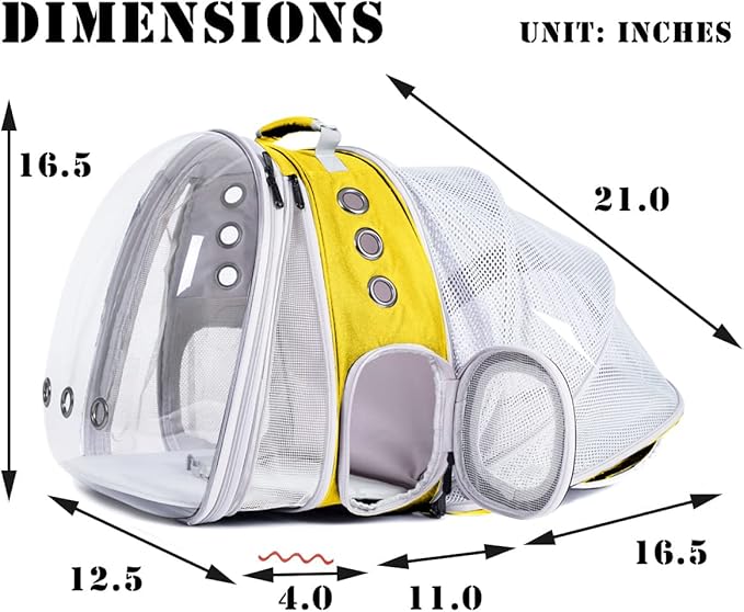 Dual Expandable Cat Backpack Carrier, Fit up to 20 lbs, Expandable Pet Carrier Backpack for Large Fat Cat and Small Puppy