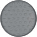 SUNLAND Silicone Dog Food Mat, Pet Feeding Mat for Food and Water, Waterproof Non-Slip Cat Feeding Bowl Mat with Raised Edge, Prevents Residue from Spilling onto The Floor Grey