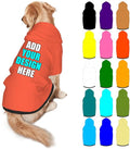 Custom Dog Hoodie Personalized Photo Text Logo Name Dog Clothes, Soft & Warm for Puppy Sweatshirt Hooded for Small Medium Large Dogs Girl/Boy Cats/Kitten, Tomato, XXL