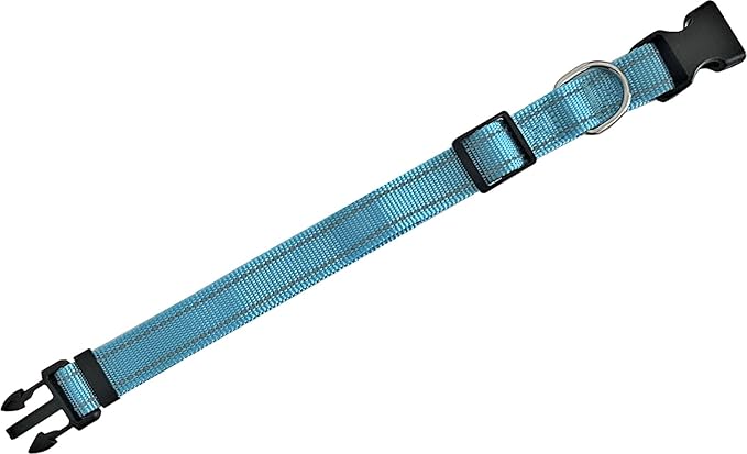 Adjustable Nylon Dog Collar, Reflective Collar 1 Inch 3/4 Inch 5/8 Inch Wide, for Large Medium Small Dogs