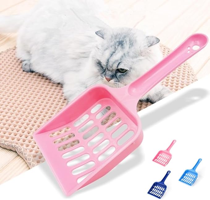 Plastic Cat Litter Scoop Long Handle Cat Litter Scoop Pet Sand Cleaning Scoop Easy to Handle Pet Sand
