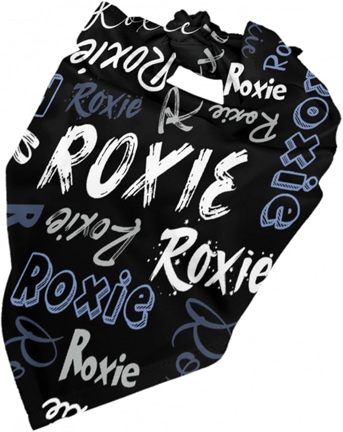 Custom Pet Scarf Personalized Dog Bandana with Name Personalized Add Your Text Bibs Triangle Head Scarfs Gift for Small Medium Large Dogs Cats Baby Puppy Pets Accessories
