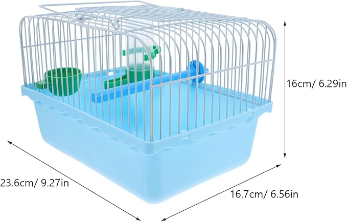 BESPORTBLE Portable Bird Travel Carrier Cage with Perch Food Box Waterer Transparent Bird Parrot Carrier Cage