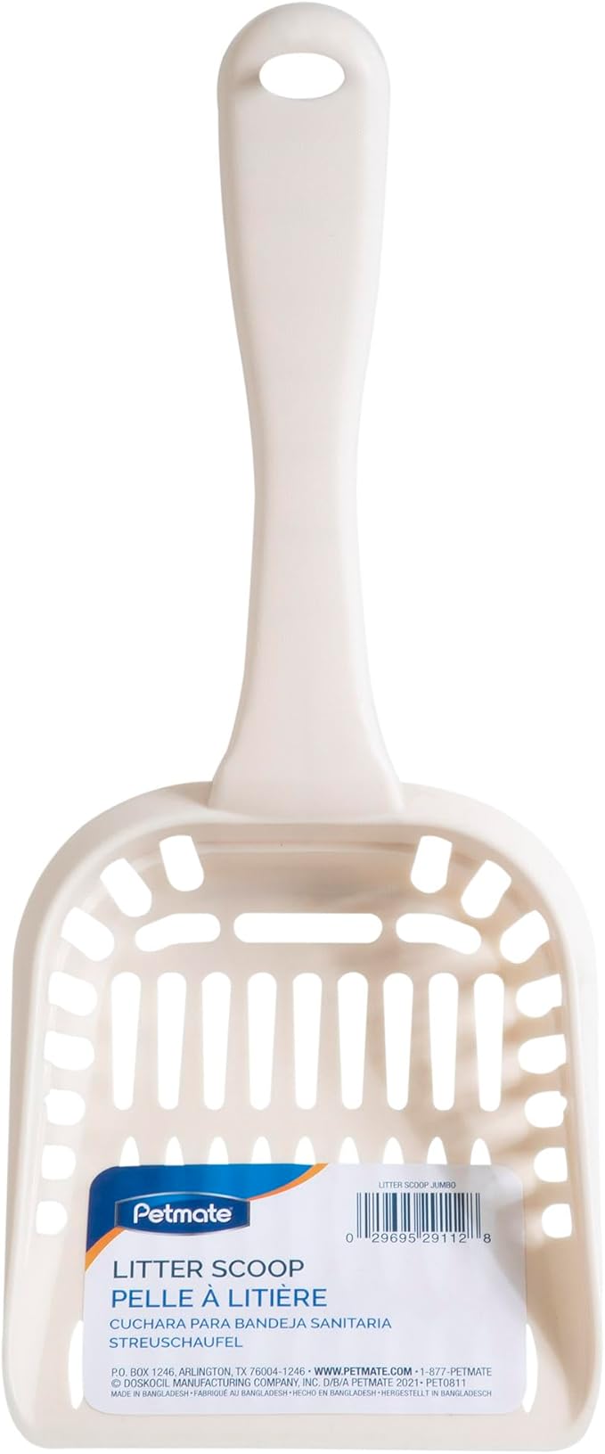 Petmate Litter Scoop for Cats,Jumbo Size,Bleached Linen,(Pack of 12)