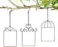 MIXXIDEA 3PK Hummingbird Perch, Hummingbird Swing with Metal Frame, Bird Swing with Wooden Dowel and Hanging Chain,Suitable for Hanging Indoor,Outdoor, Lawn,Patio,Garden