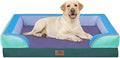 Comfort Expression Orthopedic Dog Bed for Extra Large Dogs 42x30 Inch, Waterproof Egg Crate Foam XL Pet Bed with Removable Bolsters, Dog Couch with Washable Cover & Non-Slip Bottom, Violet Tide