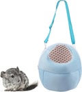 Pet Carrier Backpack for Small Animals, Travel Handbag for Cat, Puppy, Guinea Pig, Hedgehog, Hamster (Blue, S)