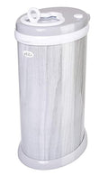 Ubbi Steel Diaper Pail, Odor Locking, No Special Bag Required, Award-Winning, Registry Must-Have, Woodgrain
