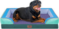 Comfort Expression Orthopedic Dog Bed for Extra Large Dogs 45x35 Inch, Waterproof Egg Crate Foam XL Pet Bed with Removable Bolsters, Dog Couch with Washable Cover & Non-Slip Bottom, Violet Tide