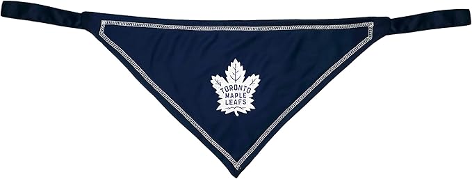 Pets First NHL Toronto Maple Leafs TIE Bandana, Size Small/Medium. Dog Bandana Scarf Bib for Pet Cat Dog. The Ultimate Game-Day, Party Bandana