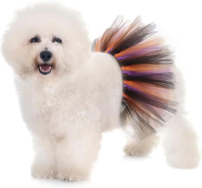 Lionheart glory Halloween Tutu Tulle for Dogs, Dog Costume Dress Ballerina Costume Skirt for Small Medium Large Dog Puppy Cats Pet Outfit Holiday Accessory Party